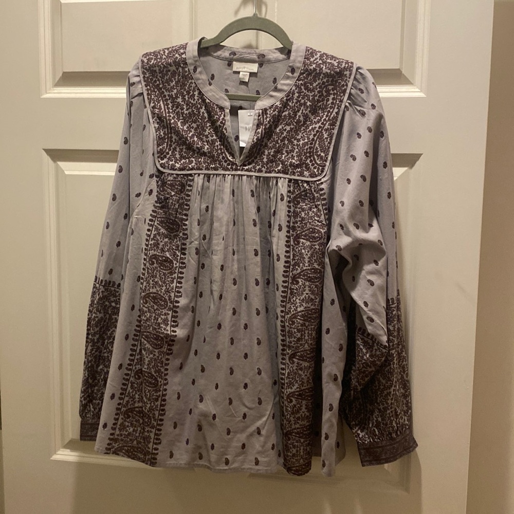 J.Jill Peasant Top L Tall